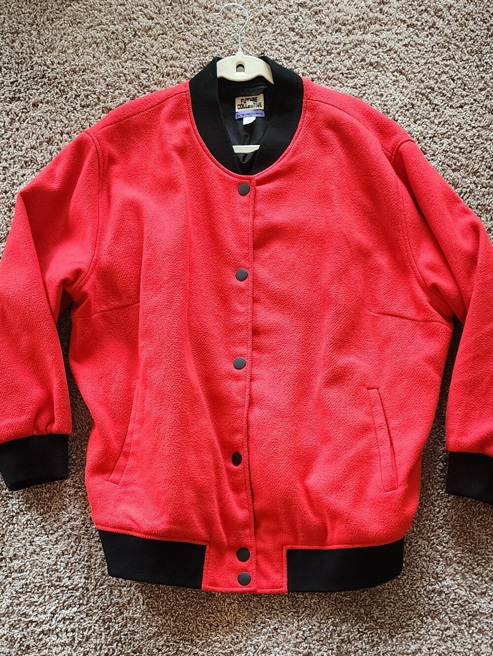 Future Collective with Kahlana Barfield Brown Women's Bomber Jacket Sz Xl - Picture 7 of 11